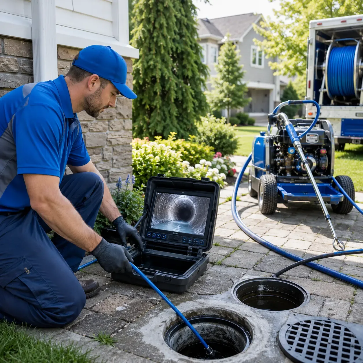 Outdoor drain cleaning professionals serving Lambertville, NJ