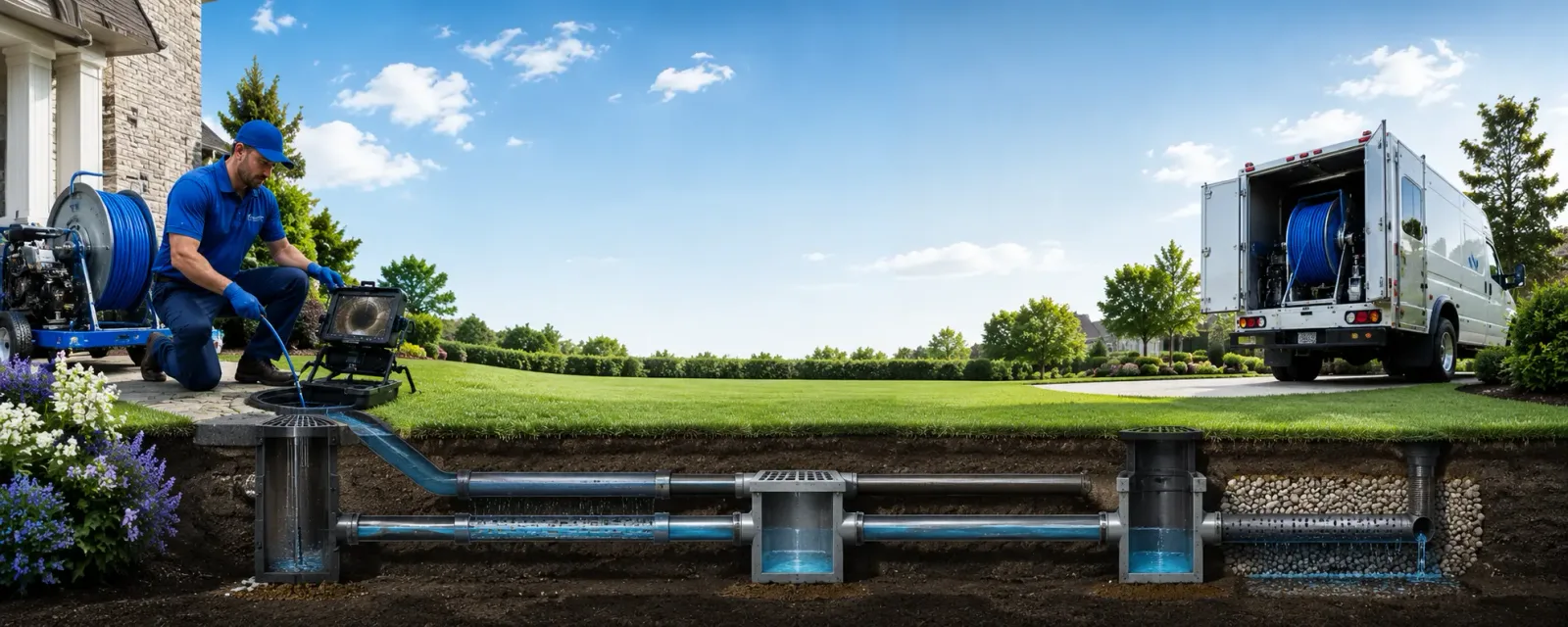 Outdoor drain cleaning information for Lambertville, NJ